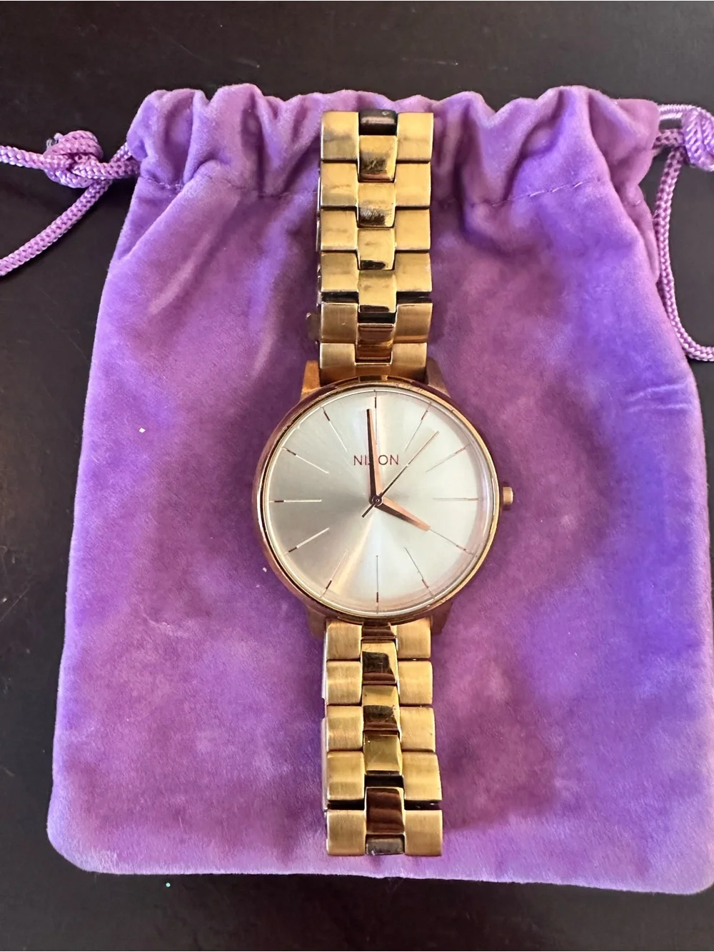 Nixon Movin’ Out The Kensington Gold Stainless Steel Watch